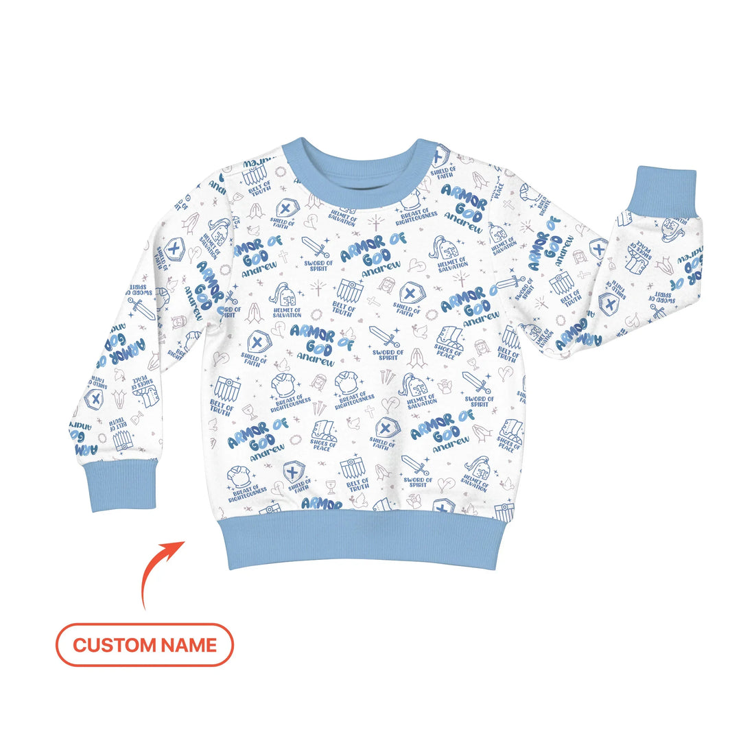 Armor of God Custom Name Crewneck Sweatshirt
