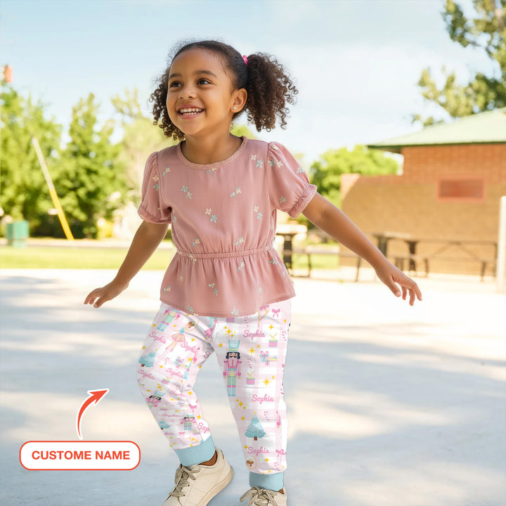 Nutcracker And Ballerinas Custom Name Jogger