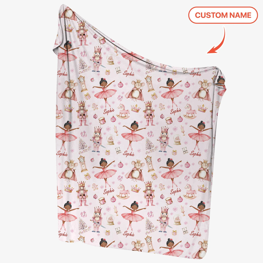 Custom Character "Ballerina Nutcracker Fairytale" Swaddle Blanket