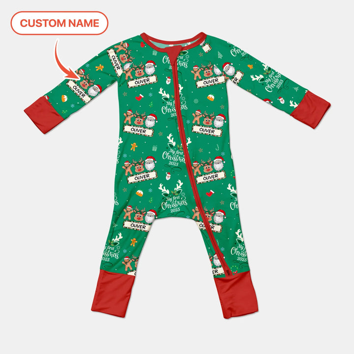 Custom Name "Merry Christmas My Deer" For Boy - Convertible Zippy , Custom Name "Merry Christmas My Deer" For Boy - Convertible Zippy - 0-3M