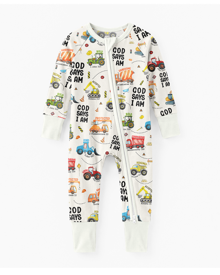 God Says I Am Boy Bamboo Convertible Zippy