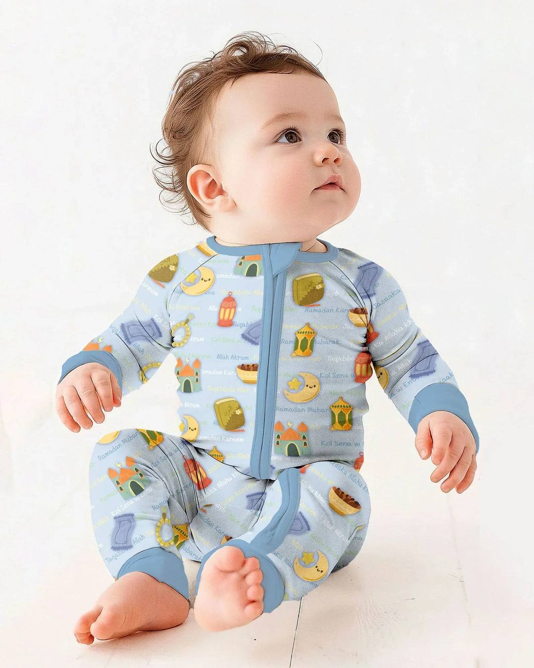 Gerippte Babykleidung mit individuellem Foto - Weich &amp; Skizzenhaft