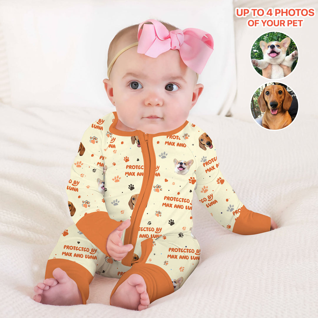 Gerippte Babykleidung mit individuellem Foto - Weich &amp; Skizzenhaft