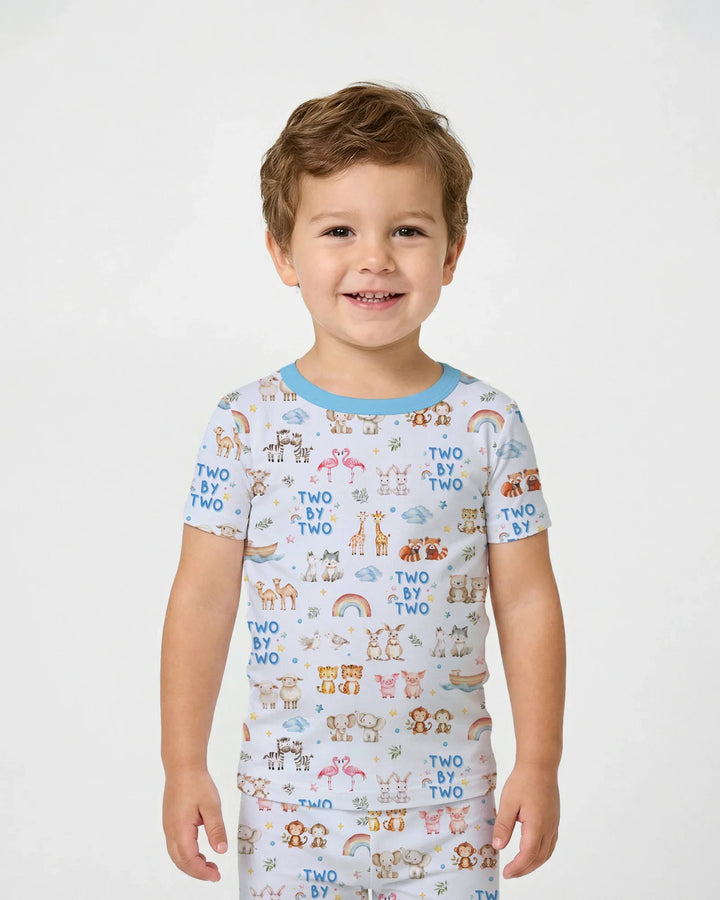 Two By Two Bamboo Two Piece Short Sleeve Pajama Set