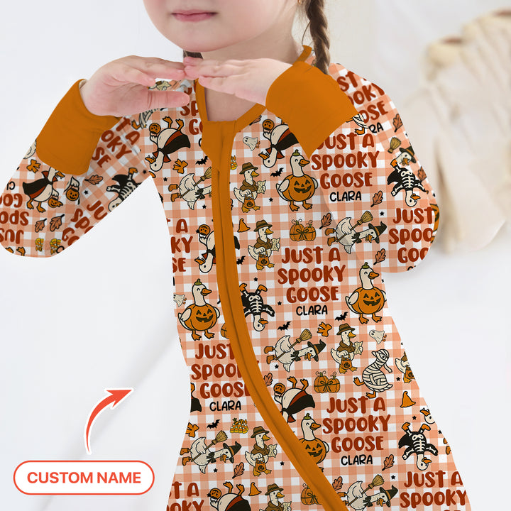 Just A Spooky Goose Custom Name Girl Version Convertible Zippy
