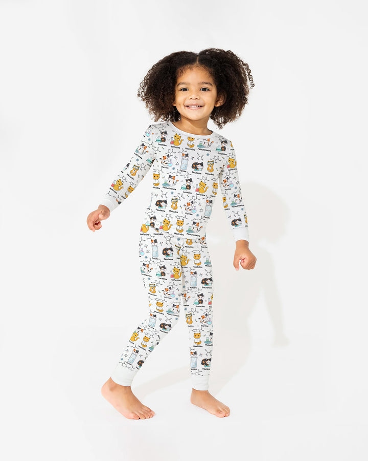 Biochemistry Cat Bamboo Two Piece Long Sleeve Pajama Set