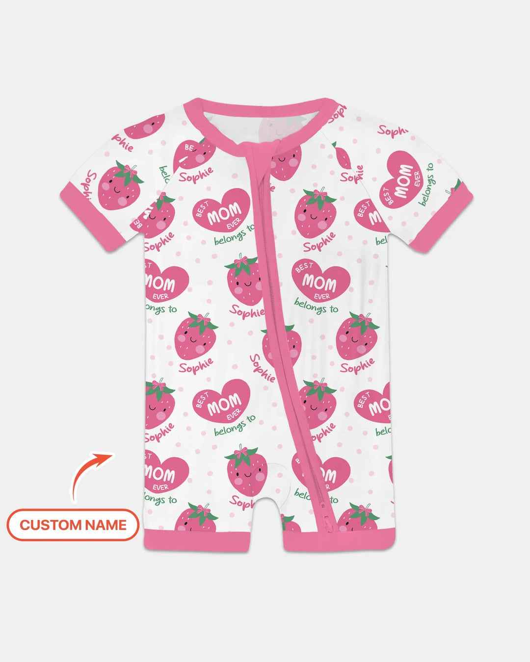 Custom Name Best Mom Ever Belongs to Bamboo Shorty Zippy