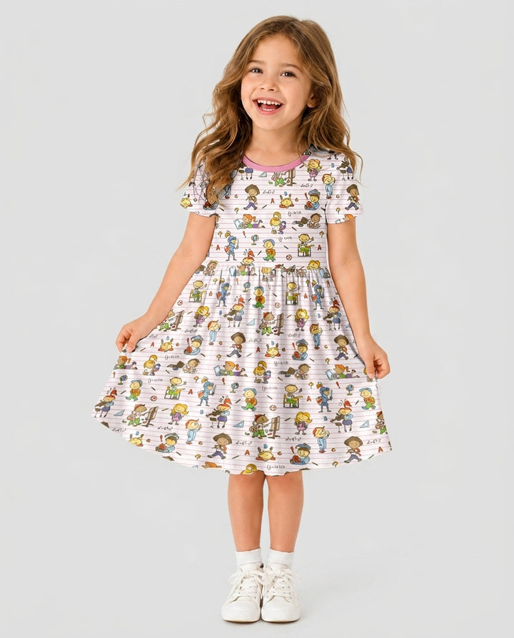 School Days Adventure Bamboo Twirl Dress