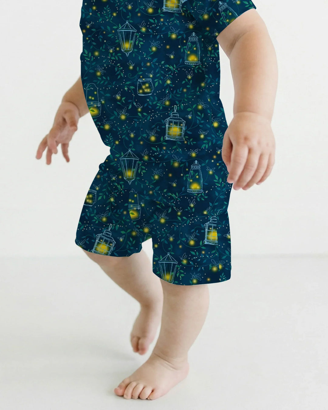 Firefly Evening Forest Bamboo Two Piece Short Sleeve Shorts Pajama Set