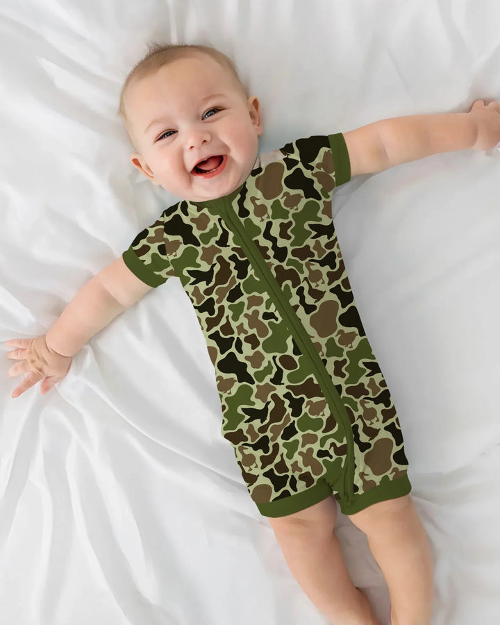 Zippy de bambú corto de camuflaje de caza de pato real