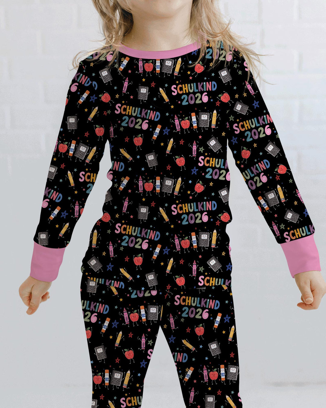 Conjunto de pijama de dos piezas de bambú de manga larga
