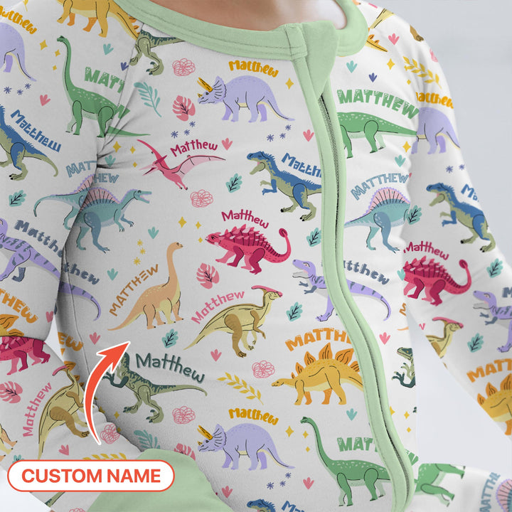 Dino Roar Custom Name Convertible Zippy