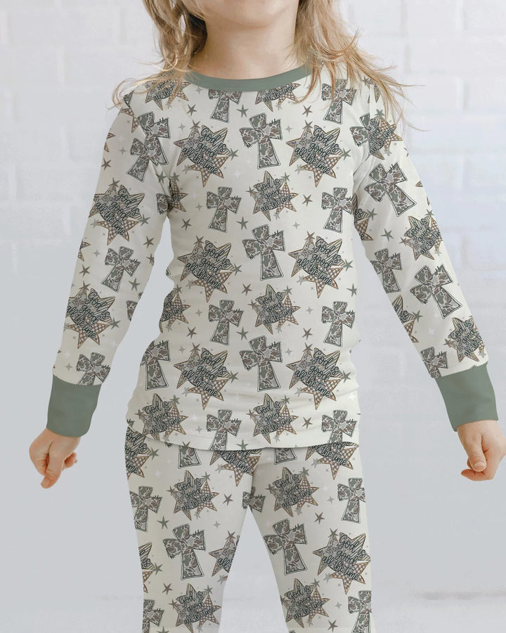 Conjunto de pijama de dos piezas de bambú con mangas largas, plantilla PERSONALIZADA