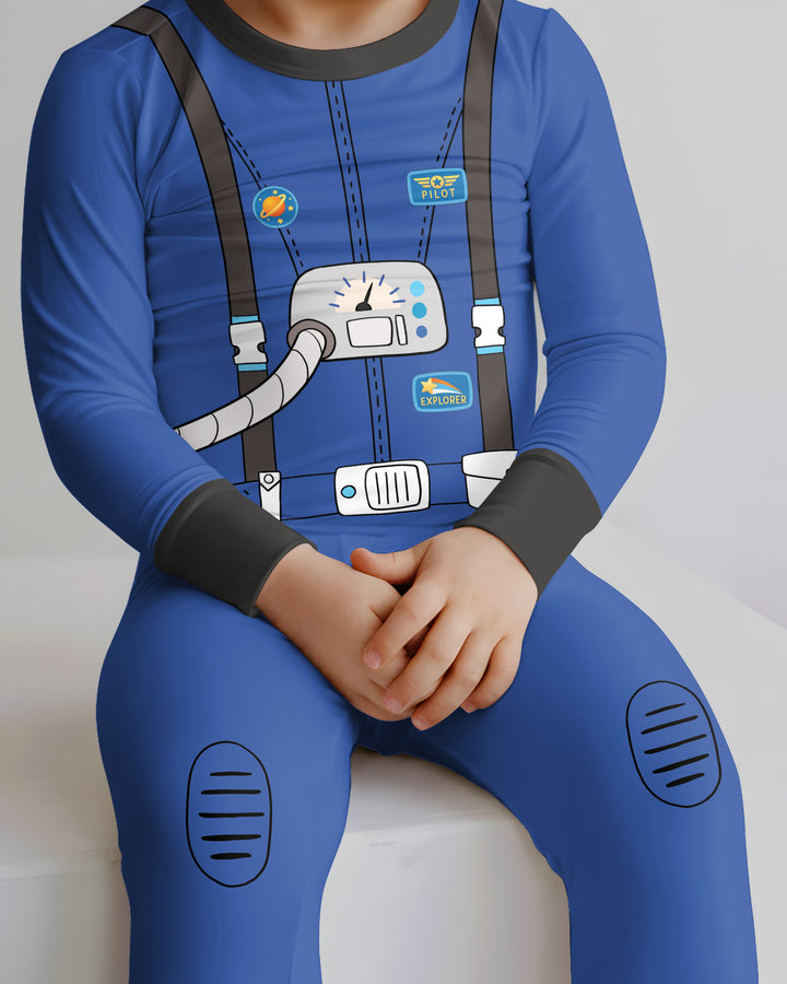 Future Astronaut Bamboo Two Piece Long Sleeve Pajama Set