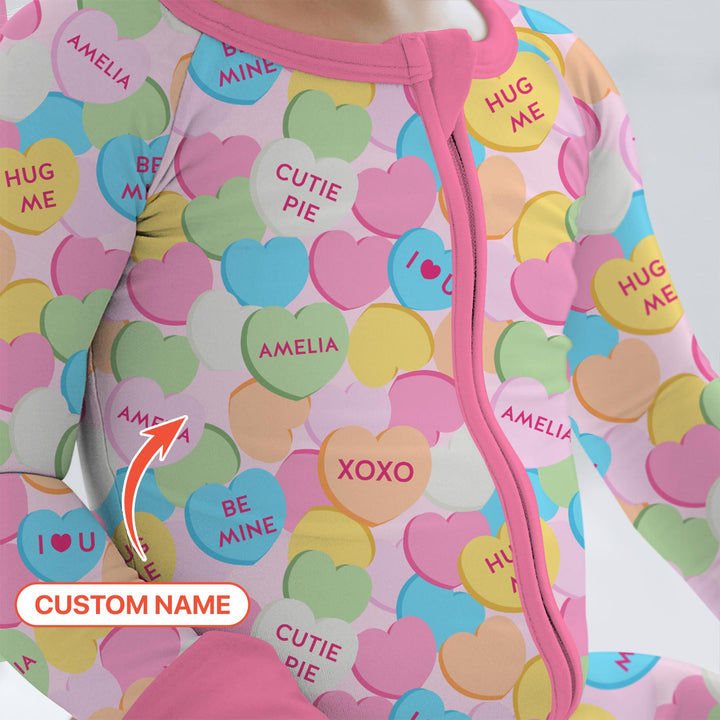 Valentine Candy Crush Family Matching Convertible Zippy