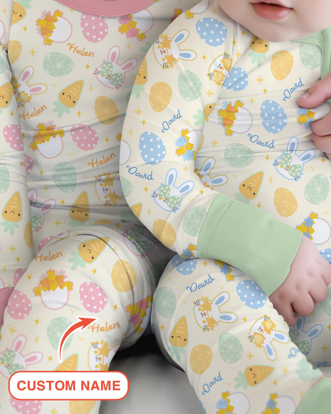 Gerippte Babykleidung mit individuellem Foto - Weich &amp; Skizzenhaft