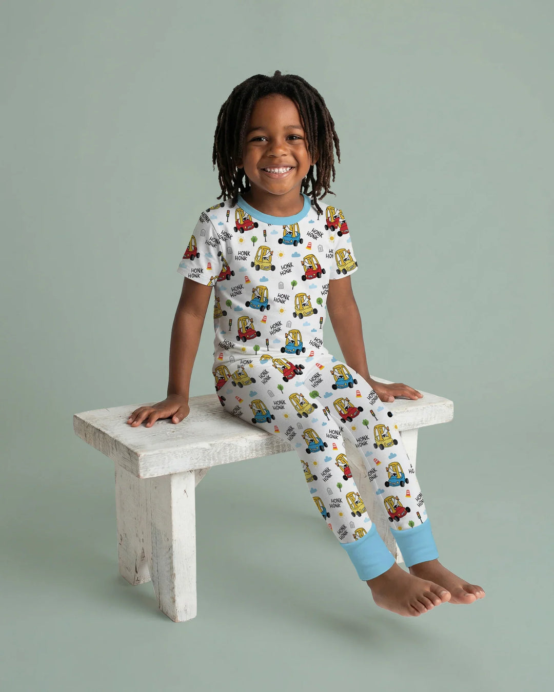 Honk Honk Silly Goose Bamboo Two Piece Short Sleeve Pajama Set
