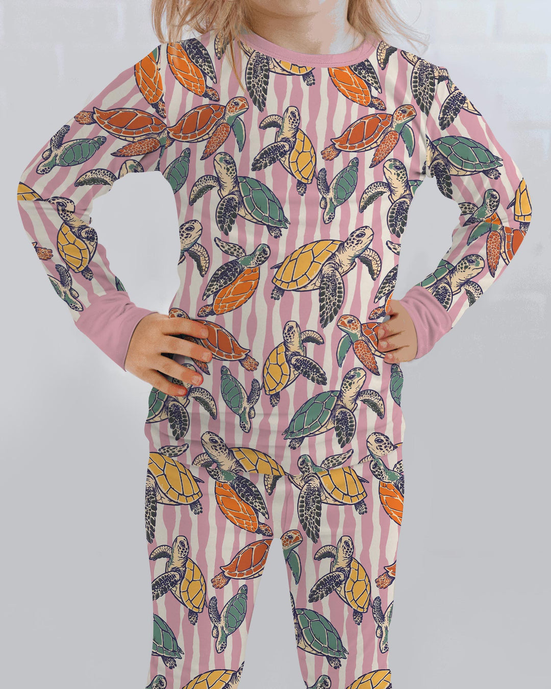 Conjunto de pijama de dos piezas de bambú de manga larga