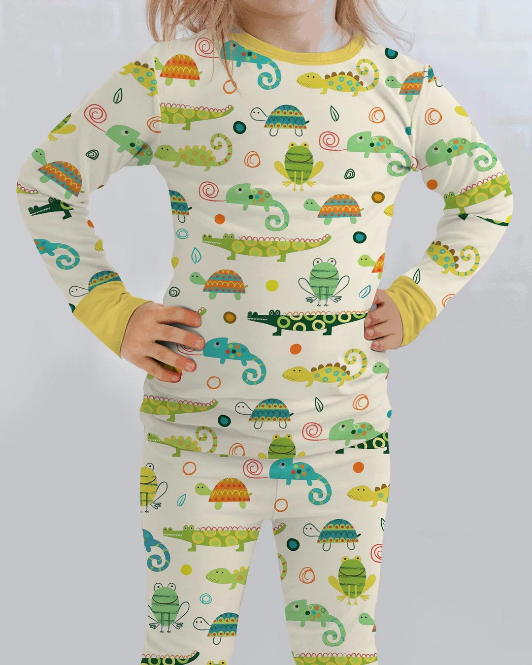 Swamp Buddies Bamboo Two Piece Long Sleeve Pajama Set