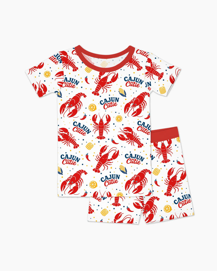 Template Zweiteiliges Pyjama-Set mit kurzen Ärmeln und Shorts