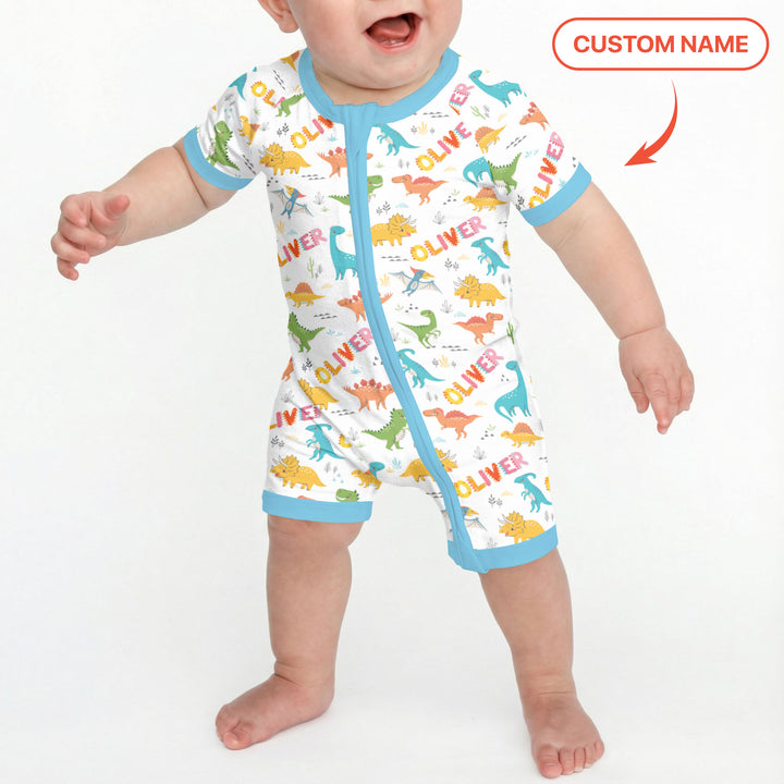 Dino Adventure Custom Name Shorty Zippy