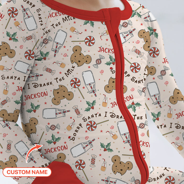 Custom Name Sorry Santa I Drank The Milk Convertible Zippy