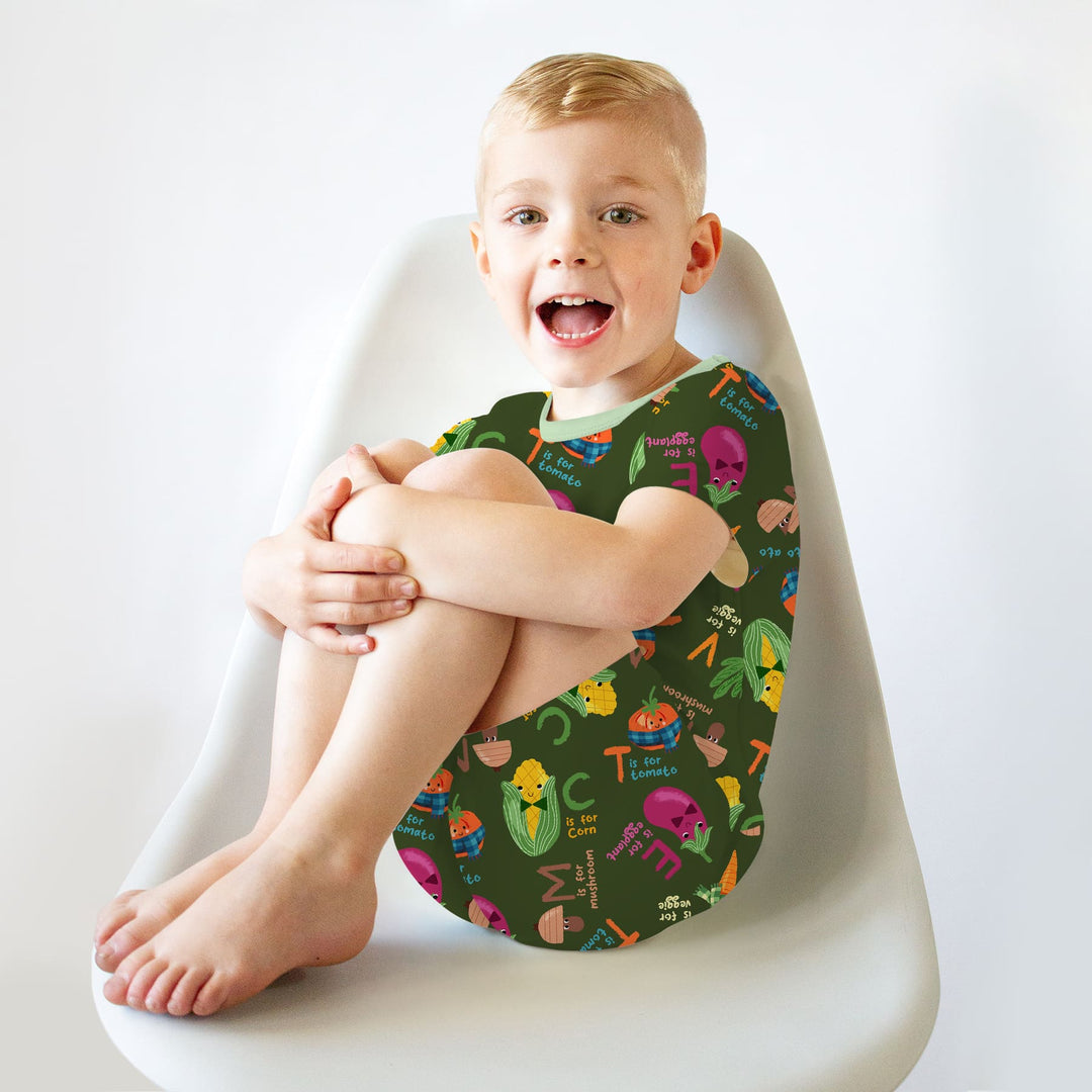 Veggie Letter Two Piece Short Sleeve Shorts Pajama Set