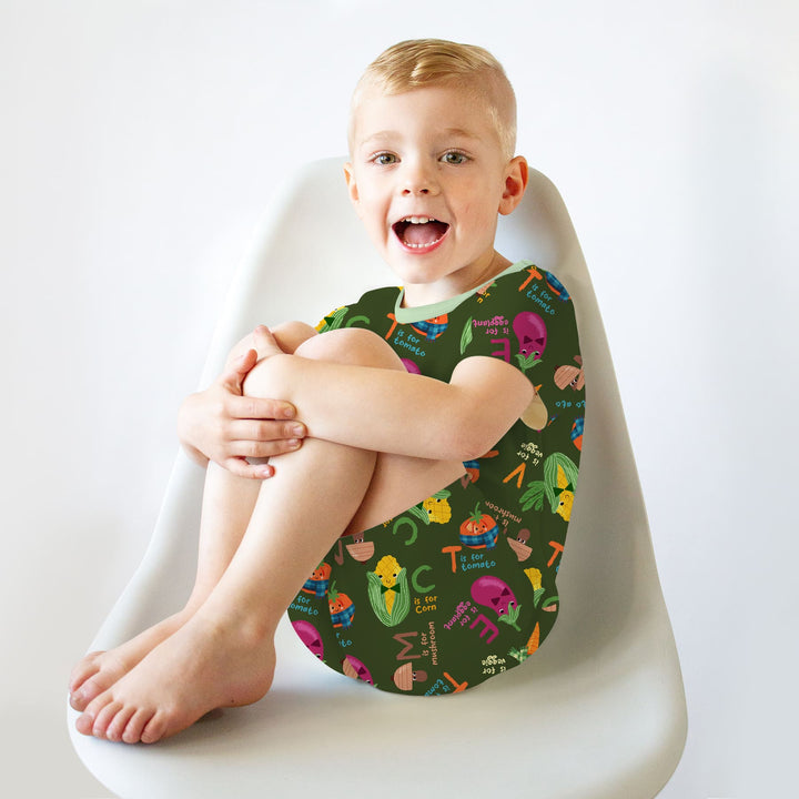 Veggie Letter Two Piece Short Sleeve Shorts Pajama Set