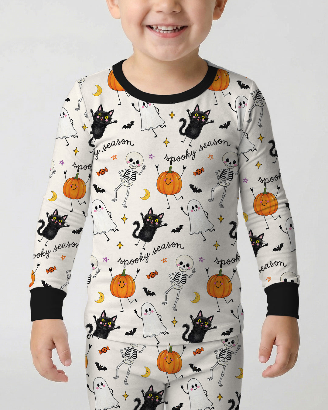 Conjunto de pijama de dos piezas de bambú con mangas largas, plantilla PERSONALIZADA