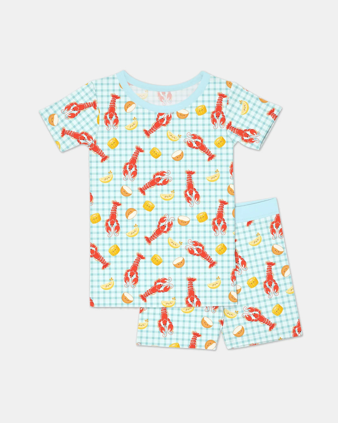 Template Zweiteiliges Pyjama-Set mit kurzen Ärmeln und Shorts