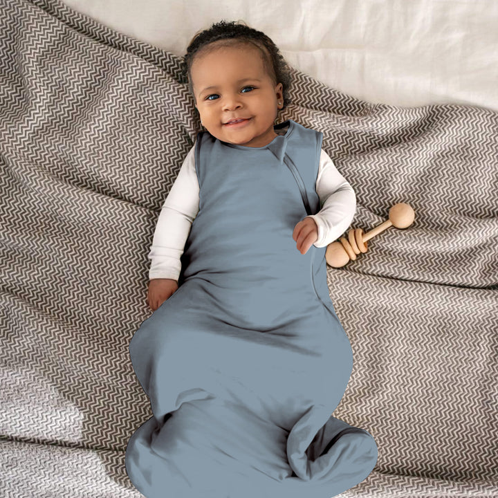 Slate Blue Baby Sleep Bag Bambus - cool und komfortabel