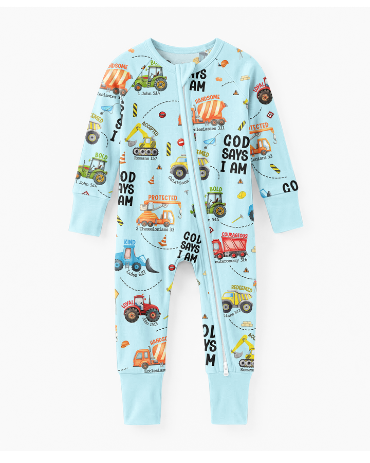 God Says I Am Boy Bamboo Convertible Zippy