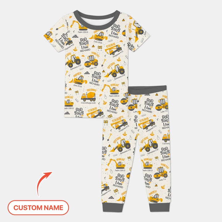 Zweiteiliges, kurzärmliges Pyjama-Set mit Marienkäfern