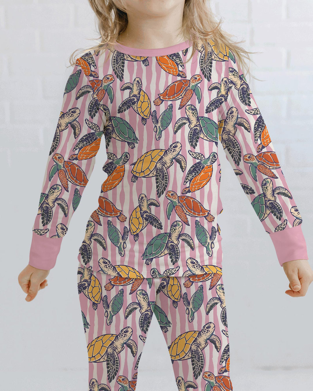 Conjunto de pijama de dos piezas de bambú de manga larga