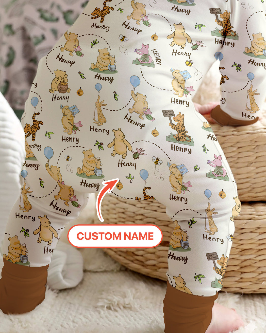 Gerippte Babykleidung mit individuellem Foto - Weich &amp; Skizzenhaft