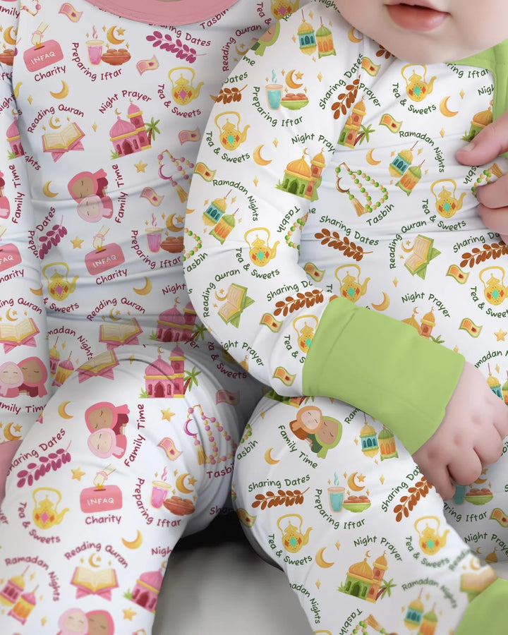 Ramadan Mubarak Matching Family Convertible Zippy