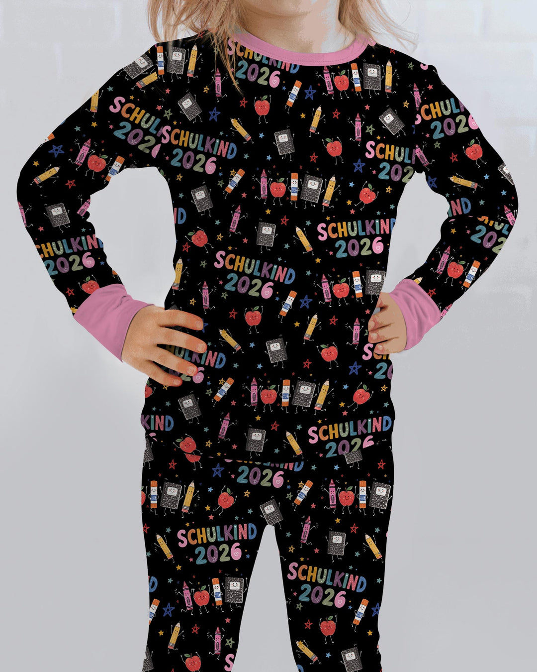 Conjunto de pijama de dos piezas de bambú de manga larga