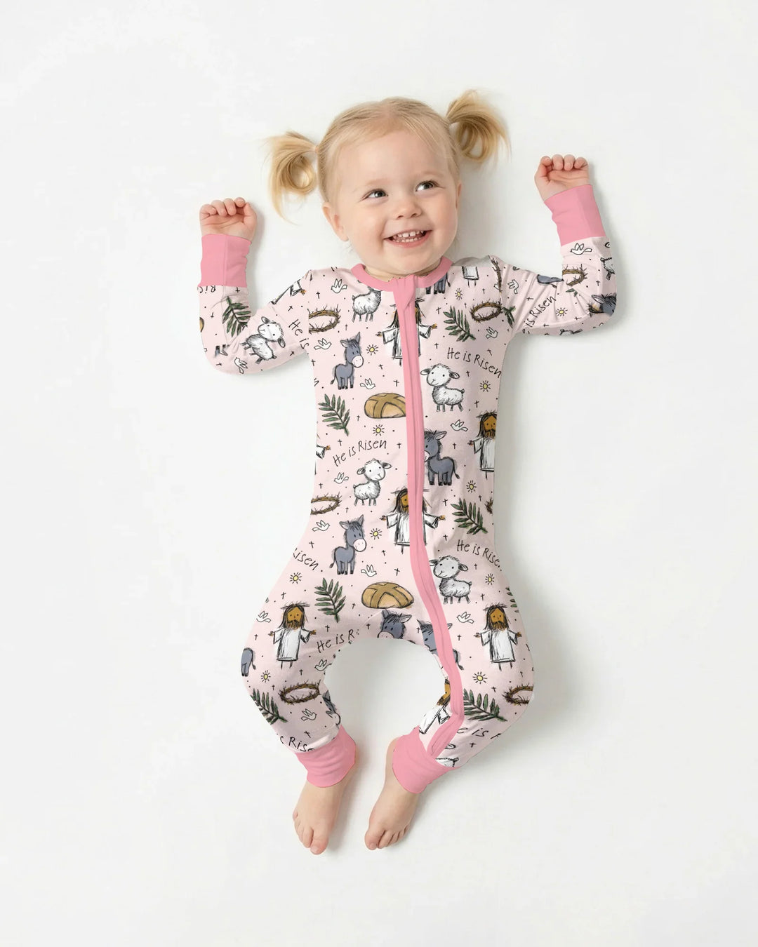 He Is Risen Easter Family Matching Convertible Zippy