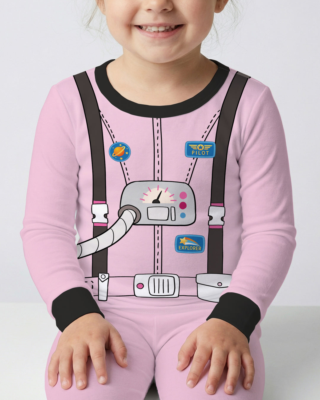 Future Astronaut Bamboo Two Piece Long Sleeve Pajama Set