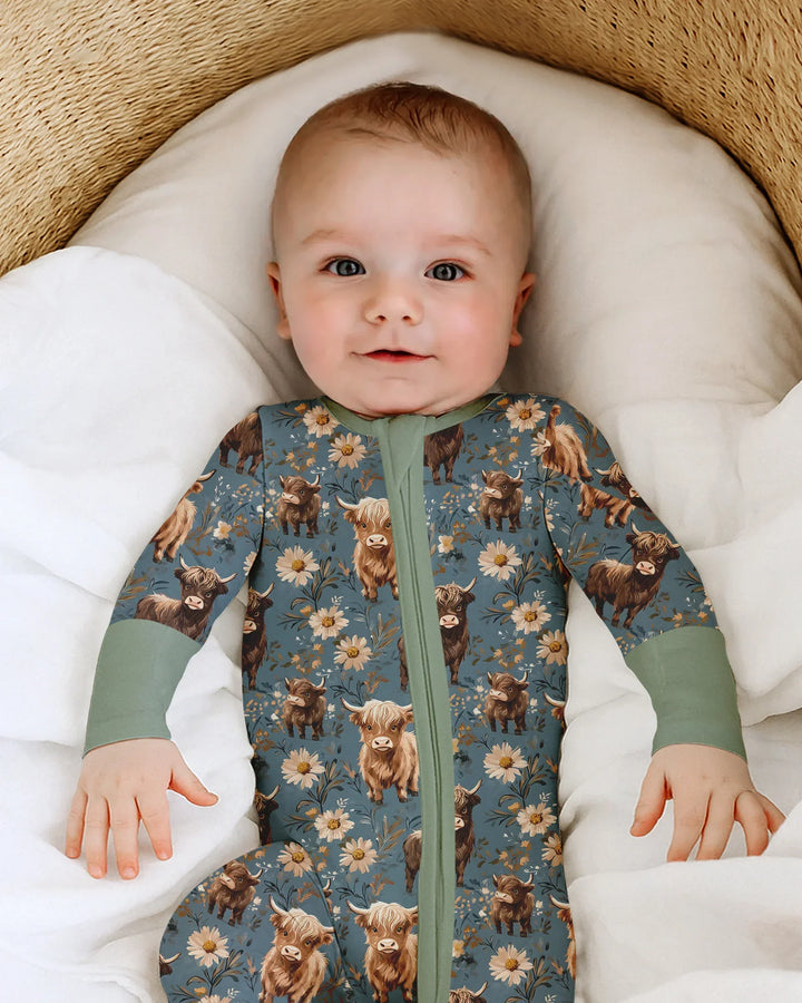 Gerippte Babykleidung mit individuellem Foto - Weich &amp; Skizzenhaft