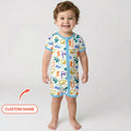 Custom Name Little Salamander Bamboo Shorty Zippy