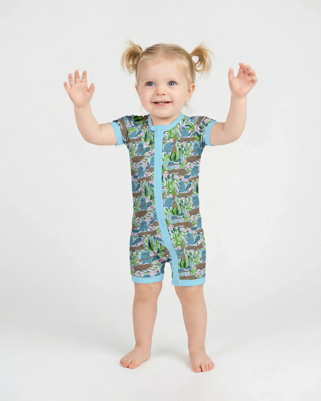 Little Dam Builders Shorty con cremallera de bambú