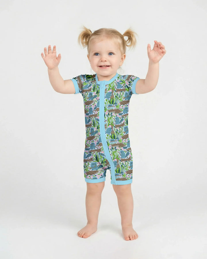 Little Dam Builders Shorty con cremallera de bambú