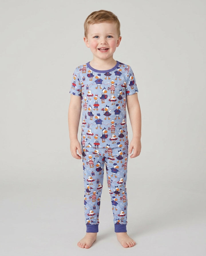 Freedom Floaties Family Matching Bamboo Two Piece Short Sleeve Pajama Set
