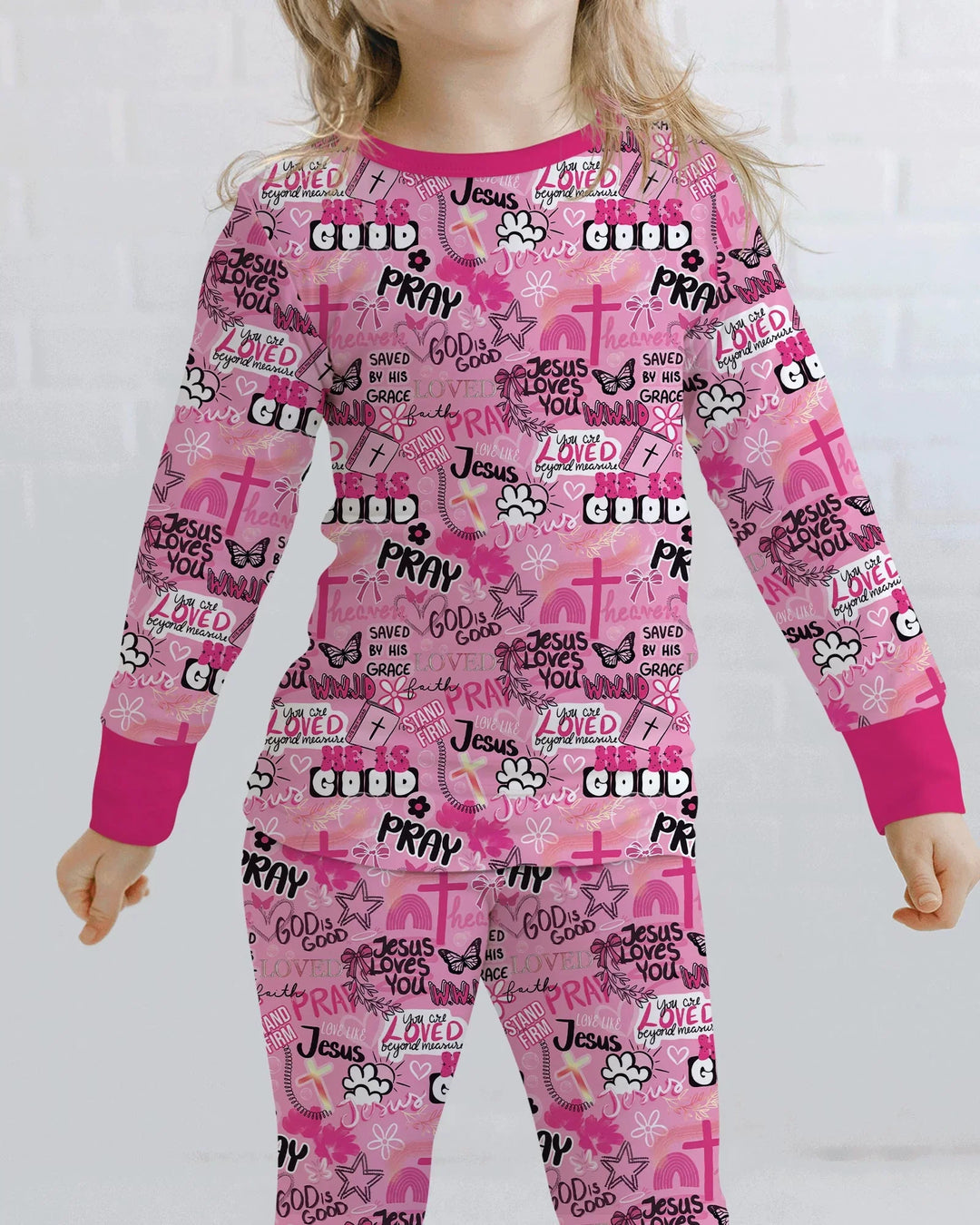 Conjunto de pijama de dos piezas de bambú con mangas largas, plantilla PERSONALIZADA
