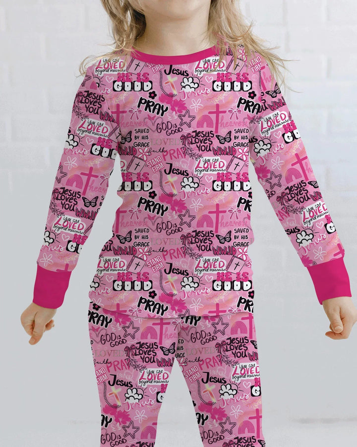 Conjunto de pijama de dos piezas de bambú con mangas largas, plantilla PERSONALIZADA