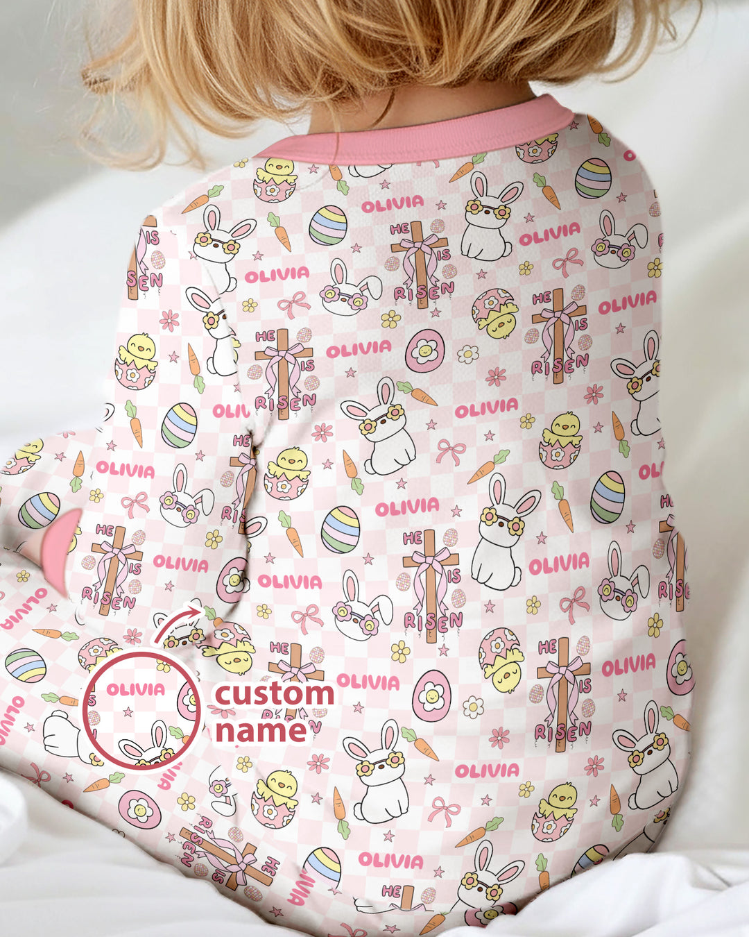 Custom Name Retro Easter Convertible Zippy