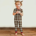Cozy Evergreen Plaid Bamboo Two Piece Short Sleeve Pajama Set