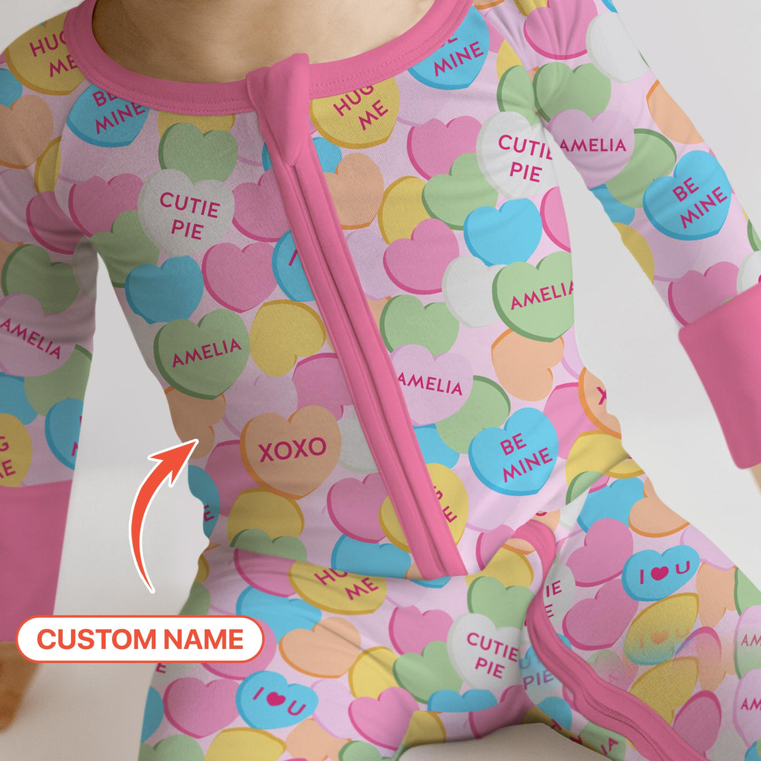 Valentine Candy Crush Family Matching Convertible Zippy