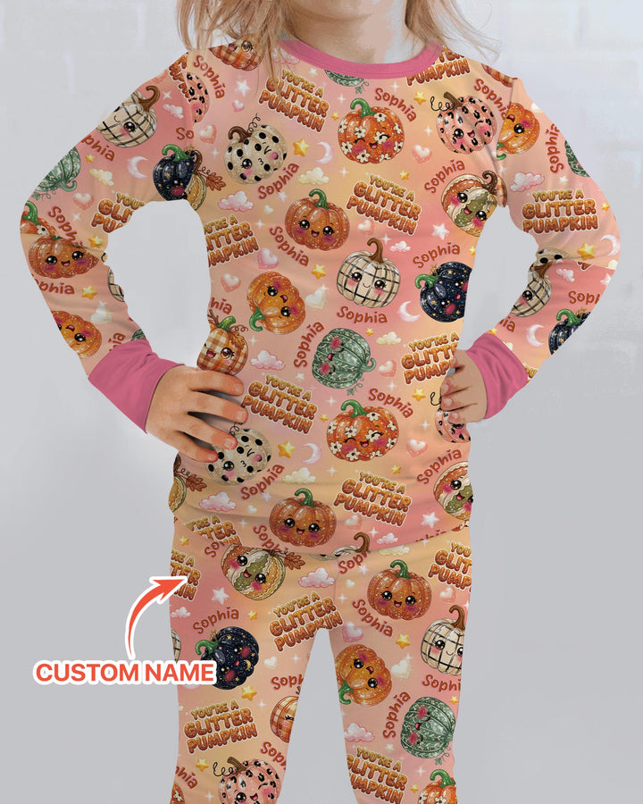 Conjunto de pijama de dos piezas de bambú con mangas largas, plantilla PERSONALIZADA